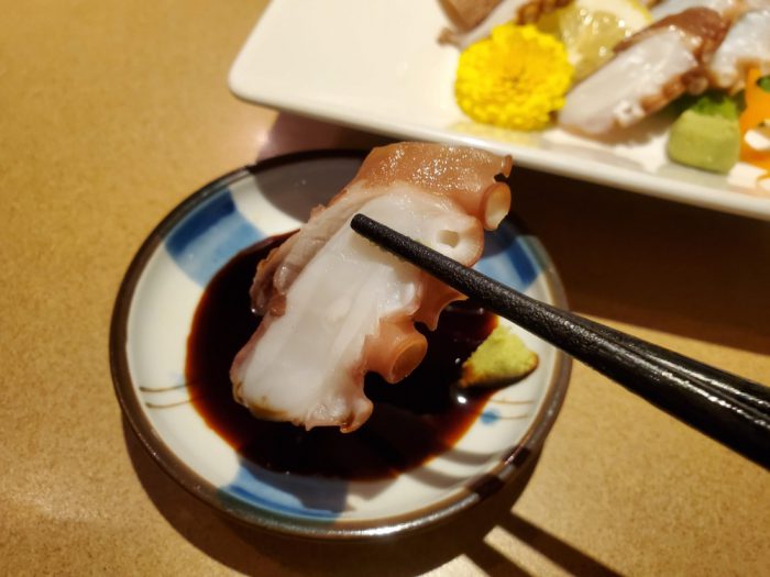 一龍亭 明石蛸お造り