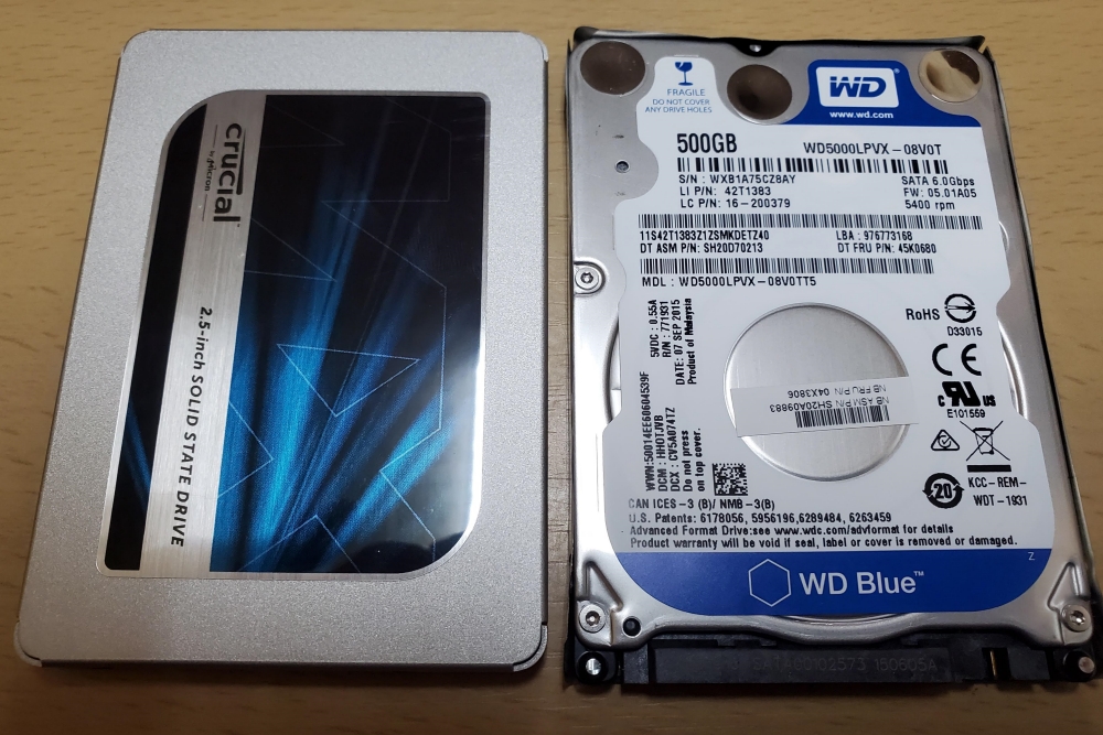 HDD　SSD