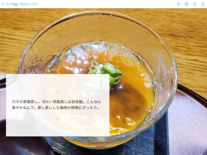 Adobe Spark Page Glideshow 出来上がり
