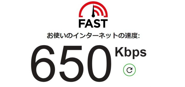 楽天mini スピードテスト2回目