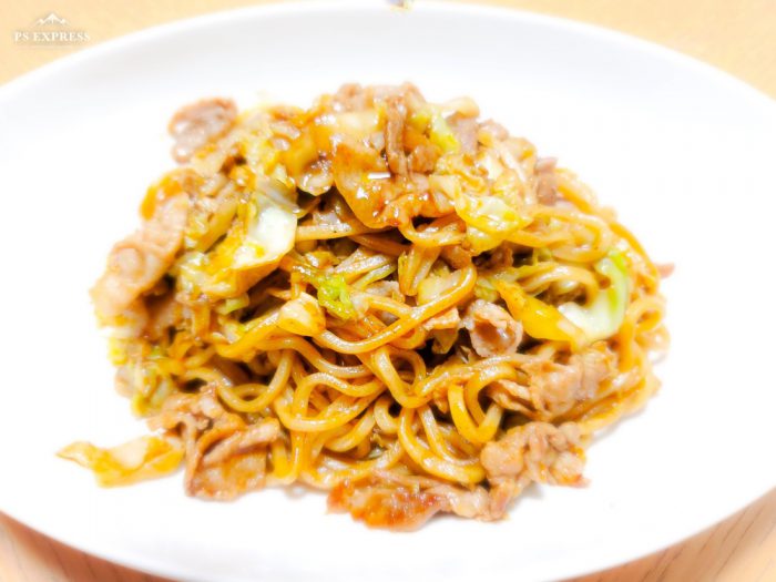 Photoshop Express 焼きそば 加工後